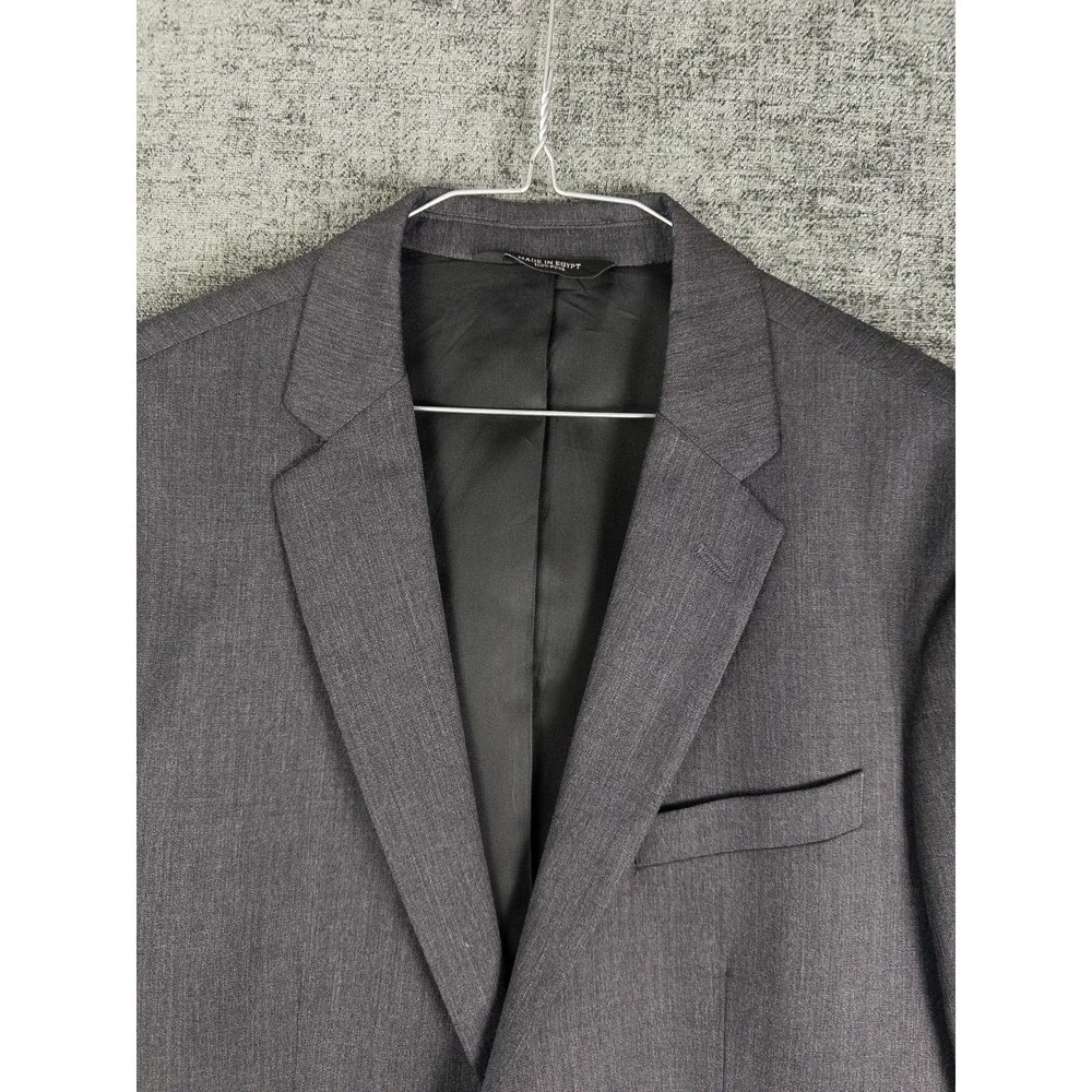 Banana Republic‎ Tailored Fit Blazer Mens 42L Gray 2 Button 100% Wool Business